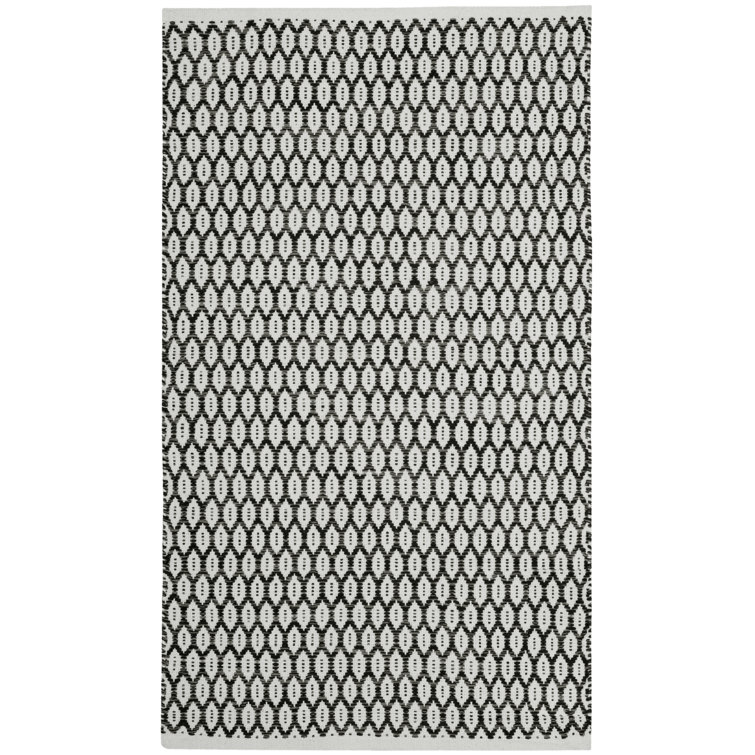 Modena Handwoven Cotton Geometric Area Rug 
