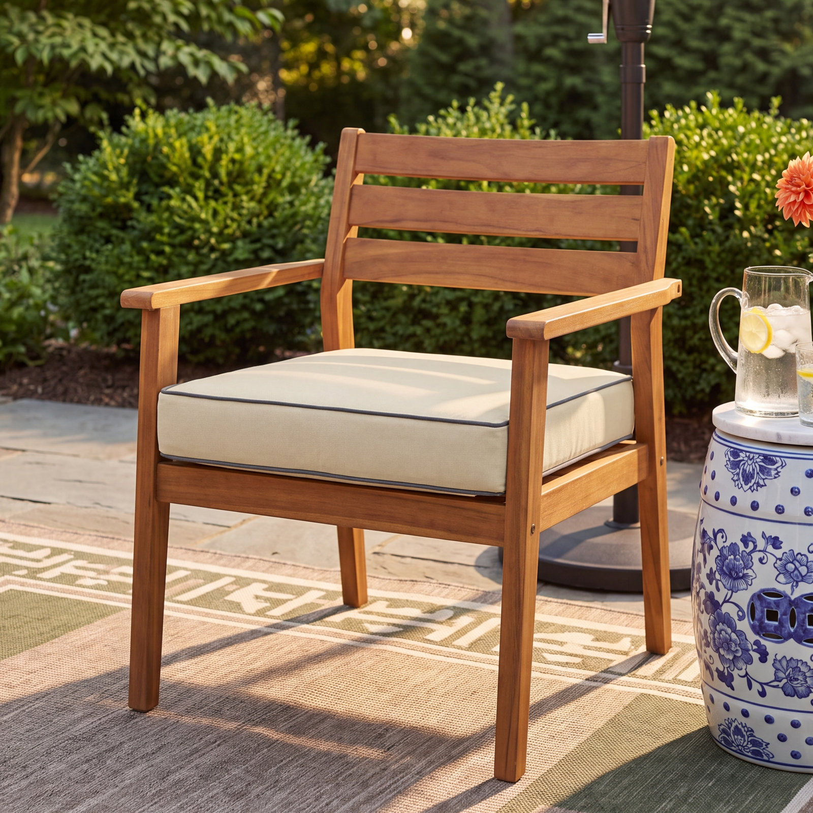 Kisha Sunbrella Outdoor Dining Chair Cushion