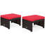 Trulli Wicker Outdoor Ottoman-549746102