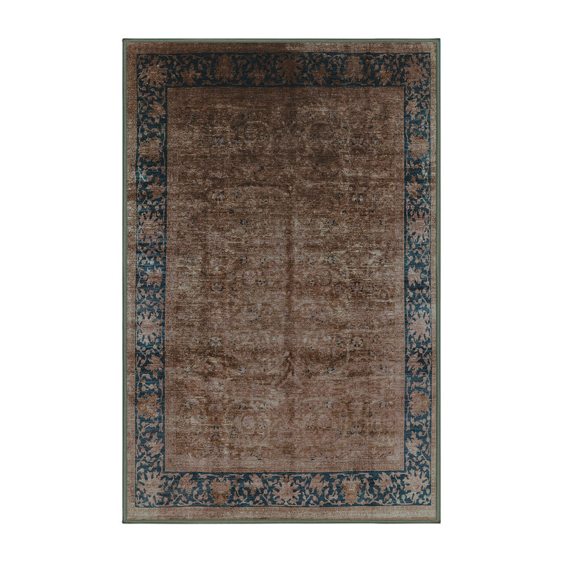 Myabella Performance Oriental Indoor Rug, Round 4'