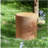 Evie Outdoor Patio Round MGO Side Table, Brown