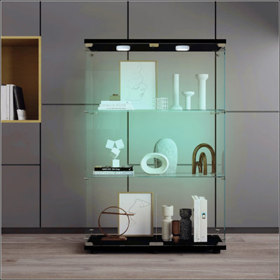 Vitrine en verre trempé