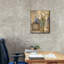 «Iris and Tile» par Silvia Vassileva, art mural sur toile, 20 po x 24 po