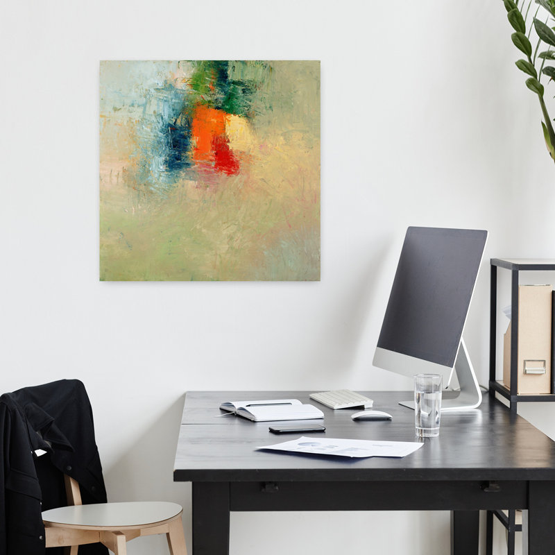 Art contemporain abstrait Jitterbug, H 18 po x l 18 po