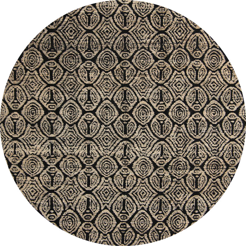 Abstract Indoor Rug, Round 3'