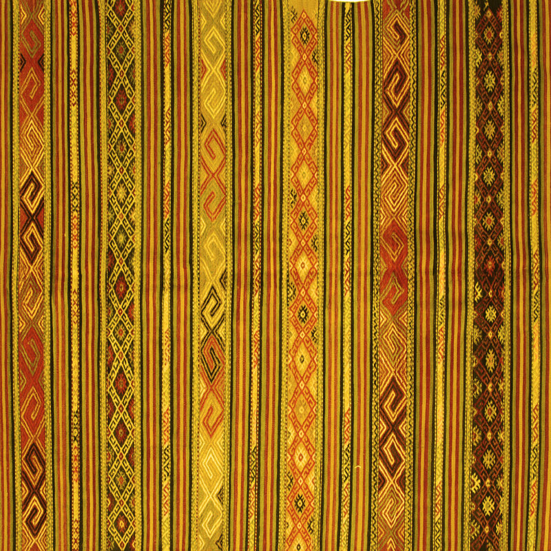 Tapis contemporains jaunes lavables à la machine 558, Carré 5 pi
