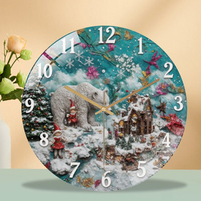 Horloge murale de Noël 12 po