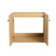 Ensemble de meuble-lavabo mural 60 po avec lavabo de comptoir en résine et 1 tablette de rangement, 4 portes à fermeture douce (KD-Packing)-133692217
