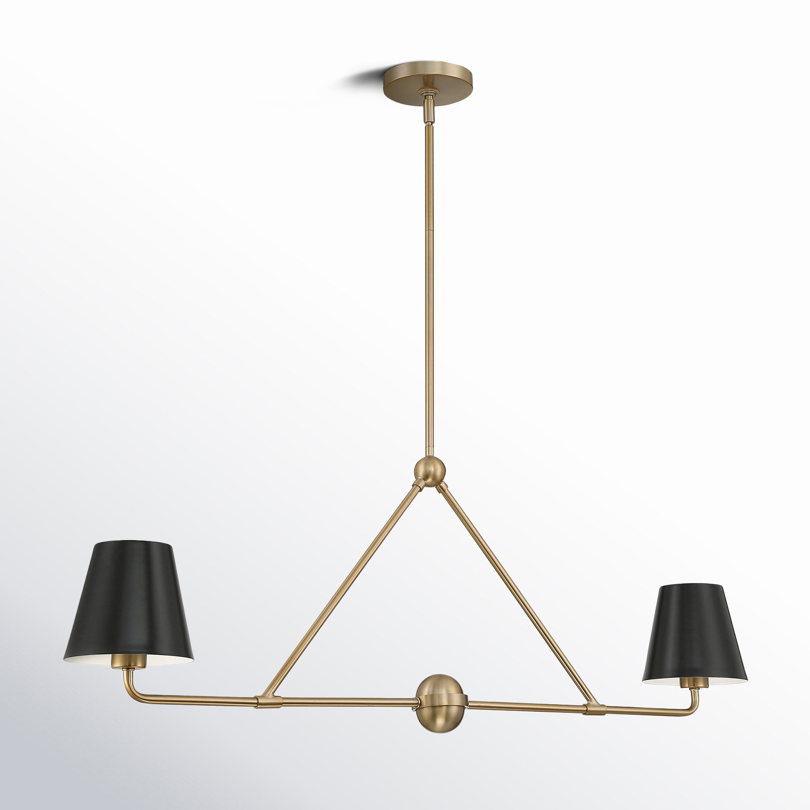 Kinston 2-Light Chandelier, Gold