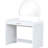 39" Makeup Vanity Table In White For Bedroom. Equipped With Touch Screen Lighted Mirror & Drawer. Curved Edges And Elegance. Ample Storage Options. Convenient. 20 Assembly Time