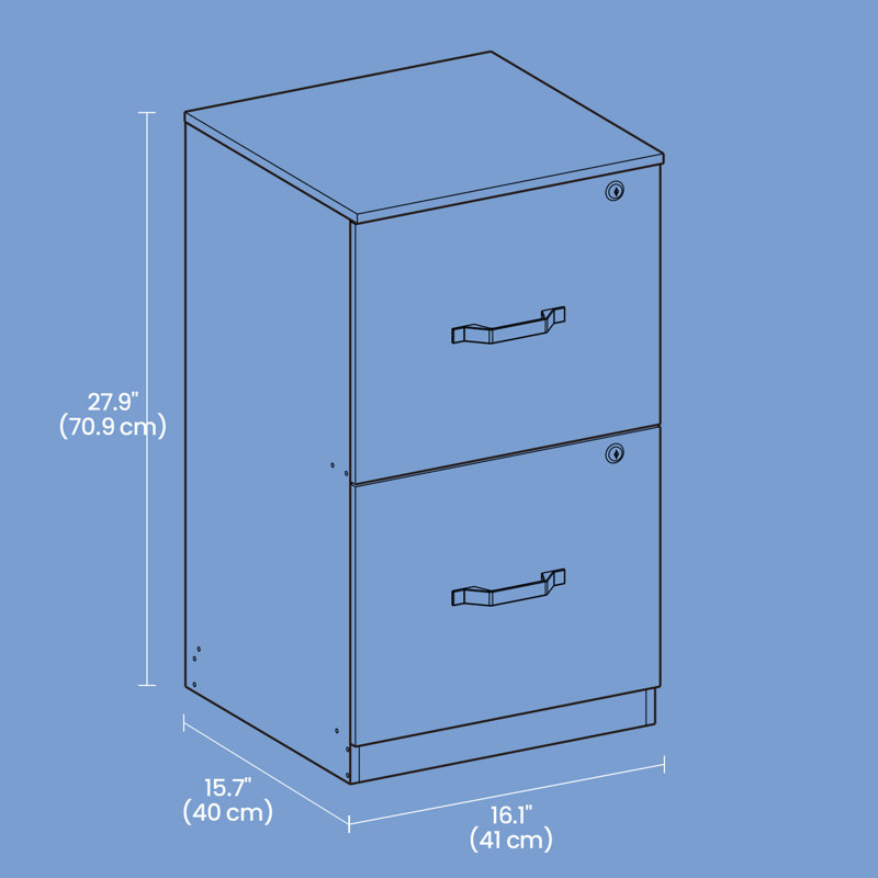 41cm Wide 2 -Drawer File Cabinet