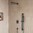 Pressure Balanced Complete Shower System, 10" Rain Shower Head with Handheld Spray, Slide Bar-89090873