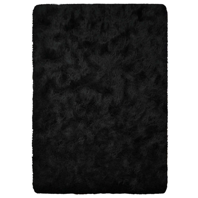 5x7 Black Shag Rug Ultra Soft Fluffy Non-Slip Indoor Carpet for Living Room