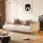 66.1" Breathable Cotton-linen Fabric Sofa, Solid Wood Frame, High-elastic Sponge Seat Cushion