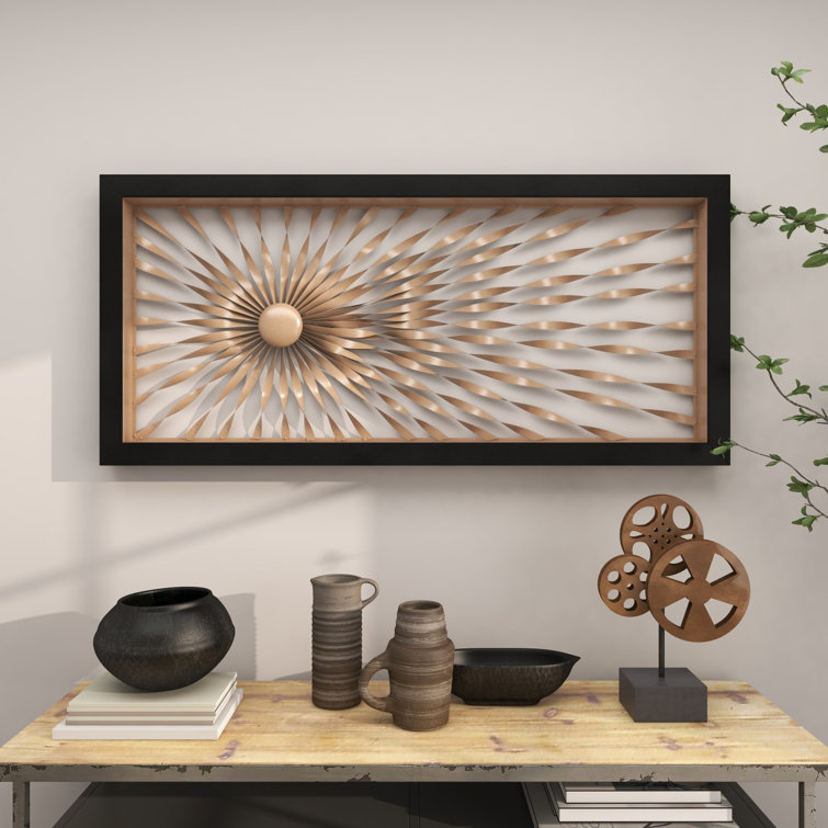 Orren Ellis Handmade Modern Abstract Wall Decor on Metal & Reviews