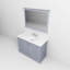 Ensemble de meuble-lavabo simple, comptoir en marbre de culture, ensemble de robinet et Miroir-1744444872