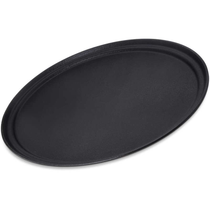 Plateau ovale Gripite 2 27 po x 22 po - noir, Noir, H 1 po x l 22 po x L 27 po