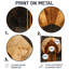 «Mosaic Walnut Essential Forms I - Art mural moderne en métal, impression d'art moderne en métal-1122362176