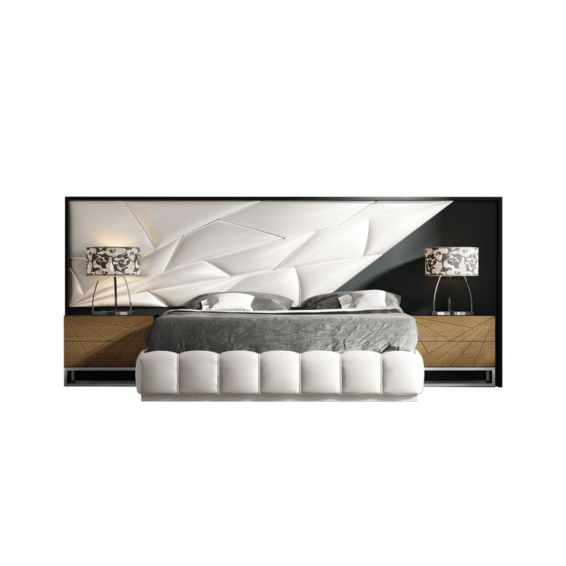 Upholstered Bed, Queen, Matte