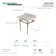 Templeton Marble Oval Console Bathroom Sink with Overflow