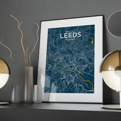 Carte de la ville de Leeds, impression
