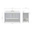 Ensemble de meuble-lavabo simple Magnolia Korede-8116581