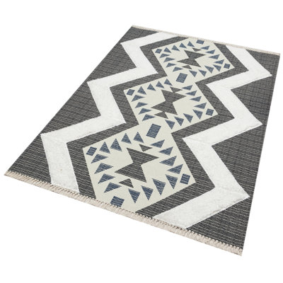 Tapis intérieur / extérieur rectangulaire en coton Iyleen