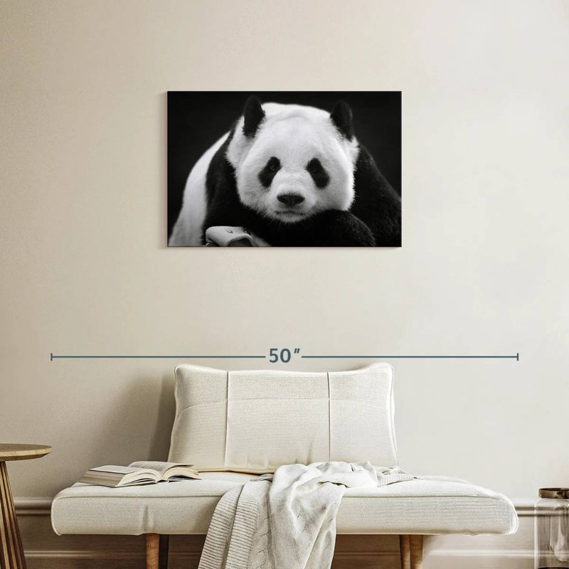 Panda sérieux Brampt, H 20 po x l 30 po