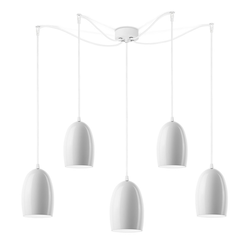 Ume 5 - Light Cluster Pendant, Black, Copper, 173cm H x 14cm W x 4cm D