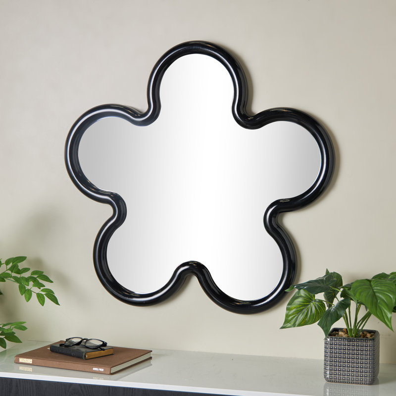 Grand miroir mural Cole and Grey, Noir, noir, noir, noir