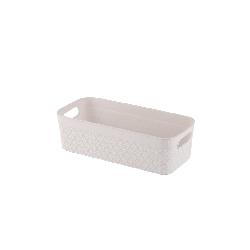 Ensemble de bacs de rangement en plastique pour papeterie, H 2,8 po x l 9,7 po x P 4,4 po
