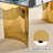 Modern 7-Piece Rectangular Faux Marble Tempered Glass Dining Set with Faux Leather C-Shaped Chairs-814021568