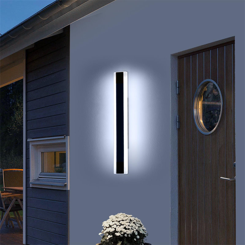 Matte Black Integrated LED Outdoor Sconce
