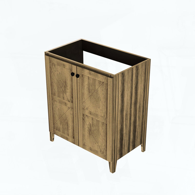 Meuble de salle de bain pliable sur pied sans lavabo, installation brevetée en 1 minute, gain de place