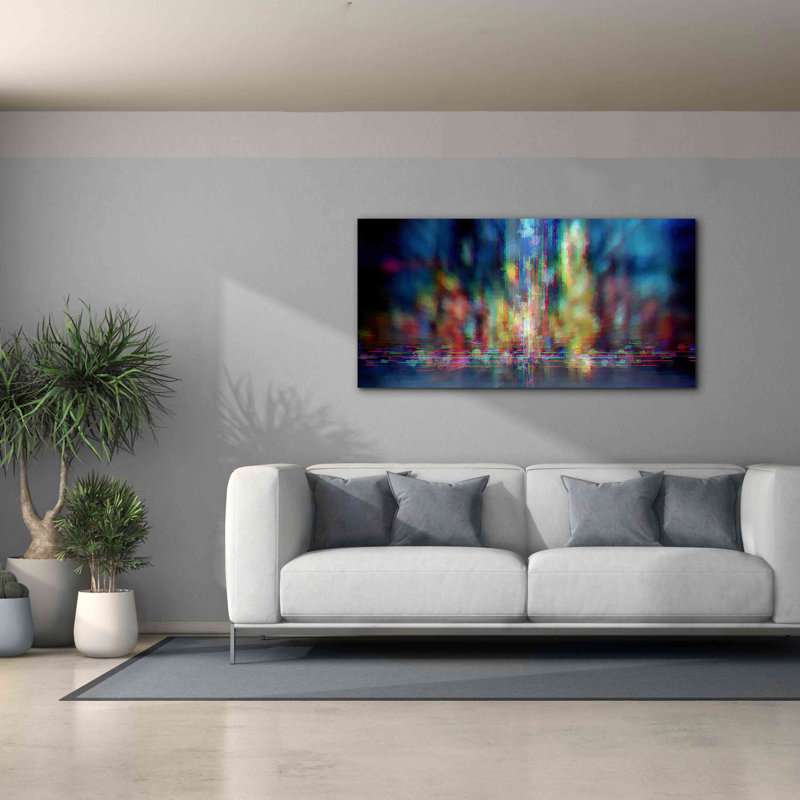 «Neon Jungle» par David Manlove, estampe numérique sur toile, H 30 po x l 60 po x P 1,5 po