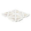 Auralie Geometric 12 in. x 12 in. Polished Marble Mosaic Floor and Wall Tile