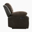 Fauteuil inclinable traditionnel en microfibre texturée et similicuir de 38 po Suisun avec poignée inclinable, structure en bois massif et contreplaqué
