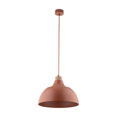 Luminaire suspendu CAP rouge brique