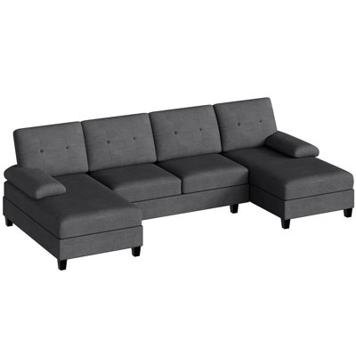 3-Piece Modular Upholstered Sectional Couch by Ebern Designs