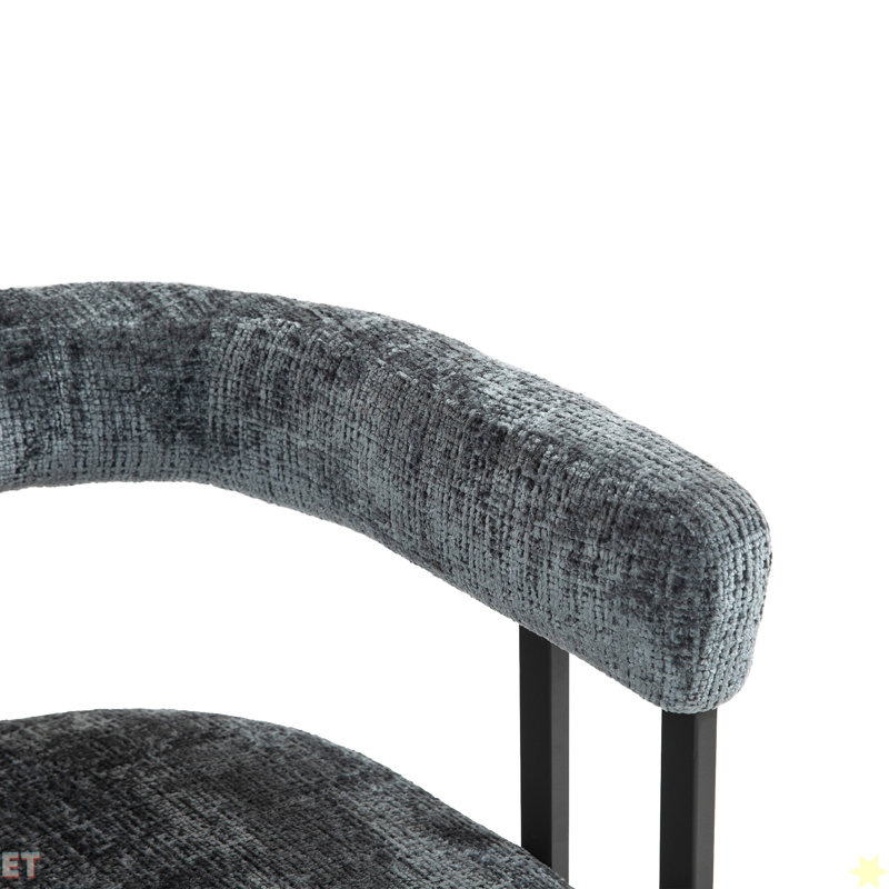 Ensemble de 1 tabourets de bar House Hold, Gris chenille