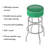 Swivel Upholstered Counter Stool with Metal Frame