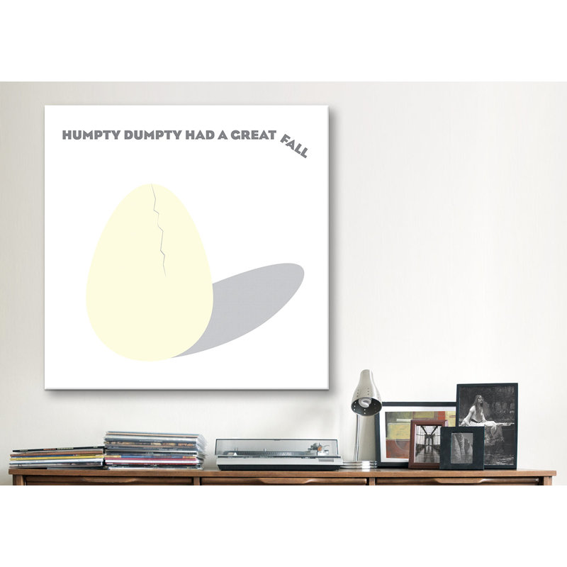"Leonia Kids Children Humpty Dumpty Had a Great Fall", impression sur toile, H 12 po x l 12 po x P 0,75 po