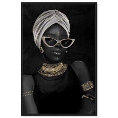 She is Glam - cadre flottant, impression sur toile
