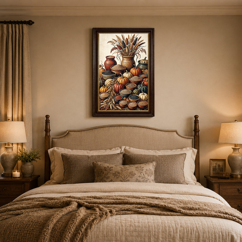 Art texturé sur toile citrouilles texturées, 18"H x 12"W