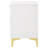 White 2-Drawer Rectangular Nightstand-262128568