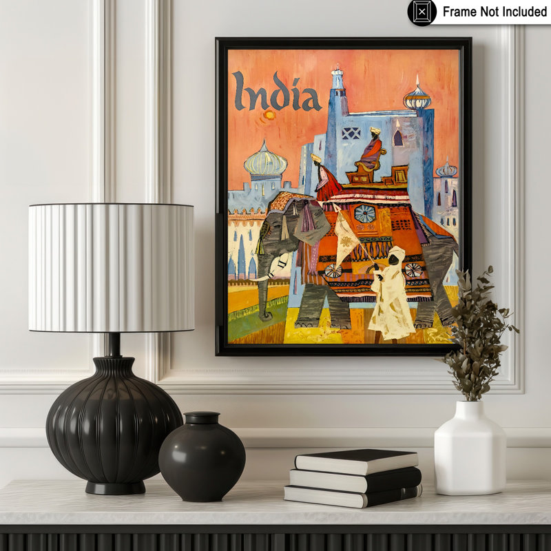 Inde no 2, Sans cadre, Affiche, H 12 po x l 16 po