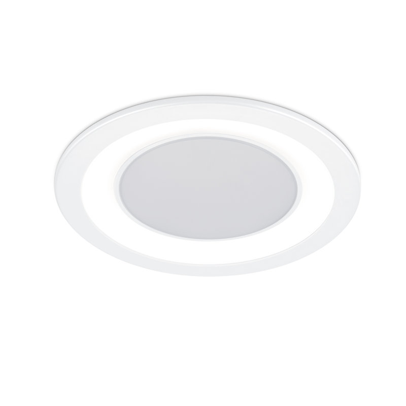 5" LED Recessed Lighting Kit, Matte White