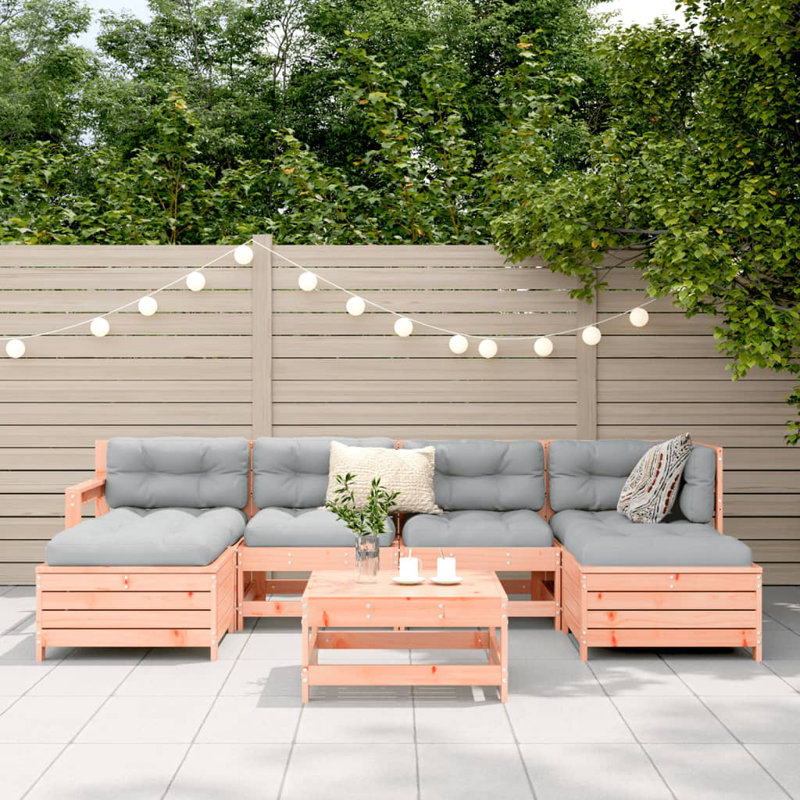 Wicker 6 - Person Garden Lounge Set