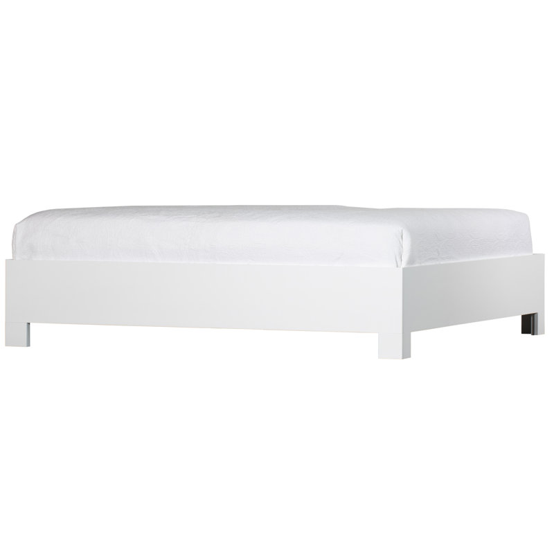 16" Standard Bed Frame, White, Full