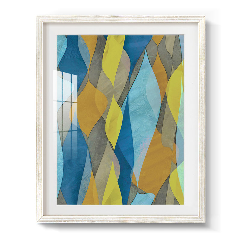 Colourful Cascade I -Framed Print, 28.5" H x 20.5" W, White